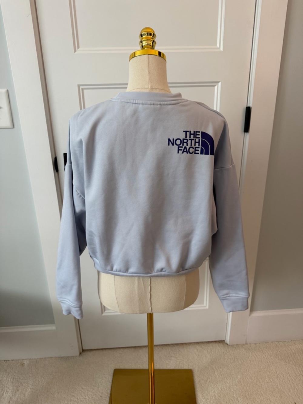 The North Face Pale Purple Cropped Logo Crewneck